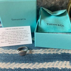 Tiffany & Co Please Return To sterling silver ring